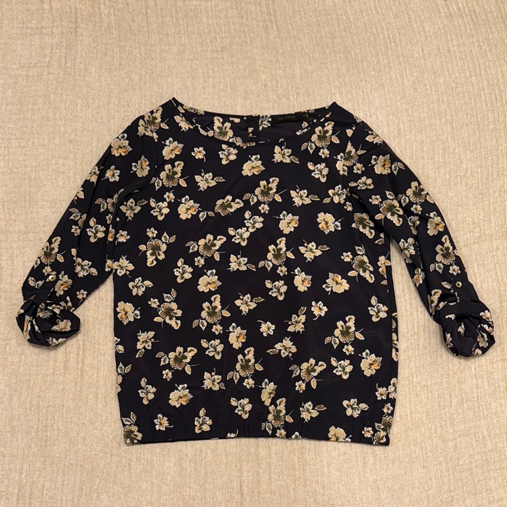 Floral Navy Blouse